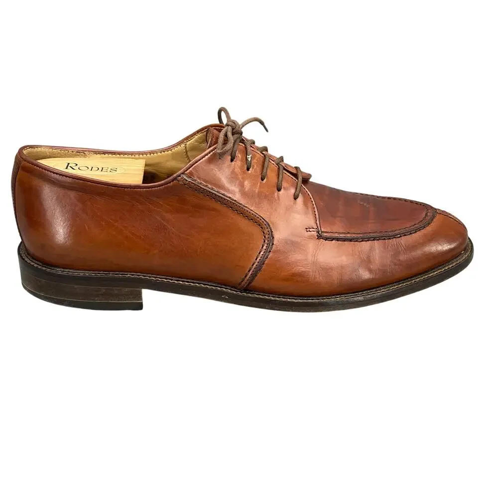Vito Papolo Brown Leather Lace Up Dressy Oxford Men 9.5M